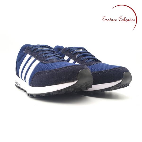 Tênis Adidas Neo Azul Marinho e Branco – Essênce Calçados
